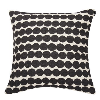 Cushion covers, Räsymatto cushion cover, black-white, Black & white