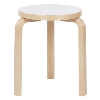 Stools, Aalto stool 60, white laminate, White