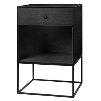 Audo Copenhagen Frame 49 Sideboard mit 1 Schublade, Esche schwarz gebeizt