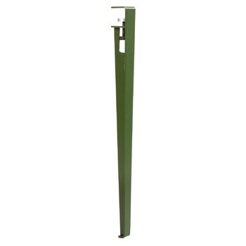 Tavoli da pranzo, Gamba del tavolo 75 cm, set di 1, verde scuro, Verde