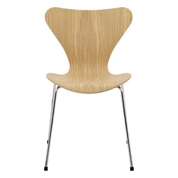 Fritz Hansen Series 7 3107 chair, chrome - oak veneer