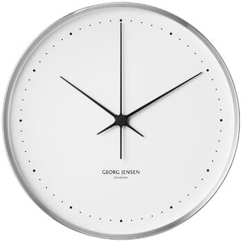 Orologi a muro, Orologio a muro Henning Koppel, 40 cm, acciaio inox - bianco, Bianco