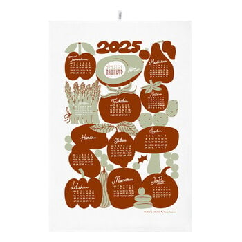 Torchons, Torchon de cuisine Calendar 2025, rouge, Rouge