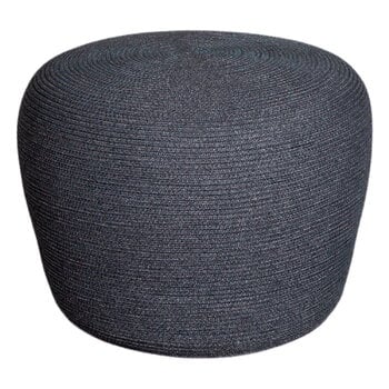 Cane-line Circle footstool, small, conic, dark grey