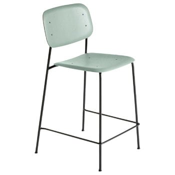 Bar stools & chairs, Soft Edge 90 bar chair, black - dusty green, Green