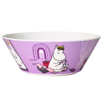 Arabia Moomin bowl, Snorkmaiden, lilac