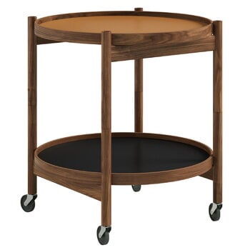 Brdr. Krüger Table plateau Bølling 50 cm, noyer huilé - argile