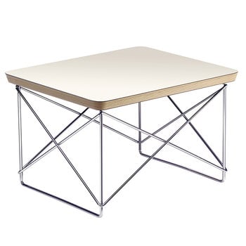 Tavoli da appoggio, Tavolo Eames LTR Occasional, bianco - cromo, Bianco