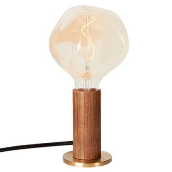 Tala Knuckle table lamp with Voronoi I bulb, walnut