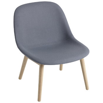 Muuto Fiber lounge chair, wood base, Divina 154 - oak