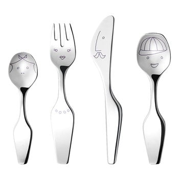 Georg Jensen The Twist Family child's cutlery set, 4 pcs