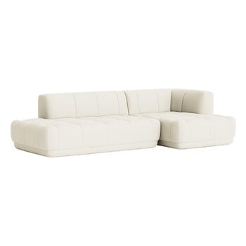 HAY Quilton-soffa, kombination 21, höger, off-white Olavi by HAY 01