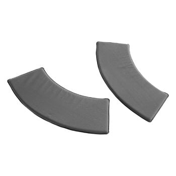 HAY Palissade Park bench cushion, set of 2, anthracite