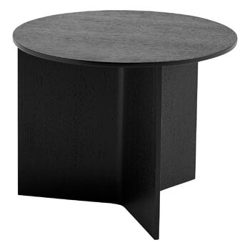 HAY Slit Wood bord, 45 cm, svart