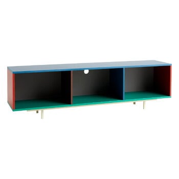 HAY Armadietto Colour Cabinet, basso, 180 cm, multicolore