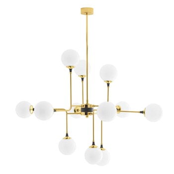 Pendant lamps, Galassia 12 pendant, gold - white, White