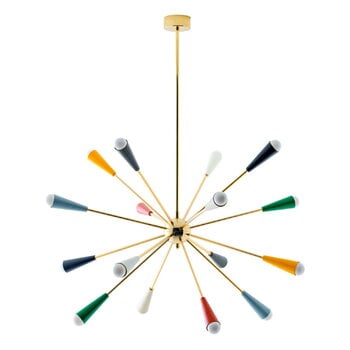 Pendant lamps, Sputnik pendant, gold - multicolor, Gold