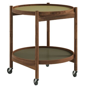 Kitchen carts & trolleys, Bølling tray table 50 cm, oiled walnut - leaf, Brown