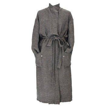 Lapuan Kankurit Terva bathrobe, black - linen, product image