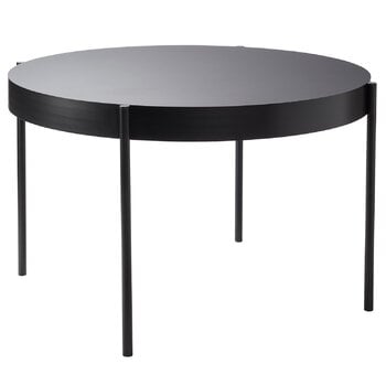 Verpan Series 430 dining table 120 cm, black laminate, product image