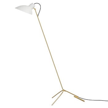 Astep VV Cinquanta floor lamp, brass - white