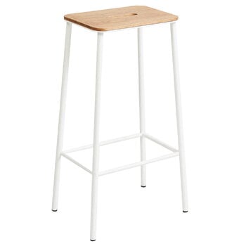 Frama Tabouret Adam, 76 cm, chêne - blanc mat