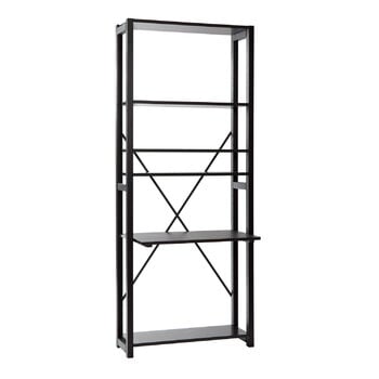 Lundia Classic shelf with working space, black
