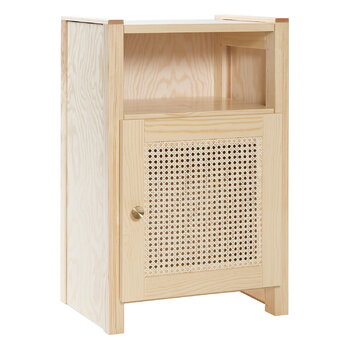 Lundia Classic nightstand with door, pine - rattan