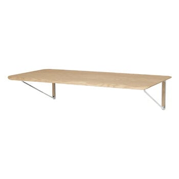 Carl Hansen & Søn AB019 työpöytä, 120 x 60 cm, valkoölytty tammi - ruostumaton teräs, tuotekuva