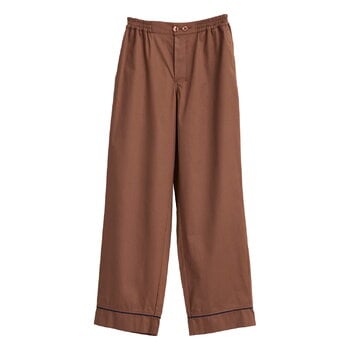 Linge de lit, Pantalon pyjama Outline, chocolat au lait, Marron