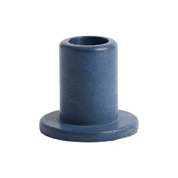 Kerzenhalter, Tube Kerzenhalter, S, Beton, Midnight Blue, Blau