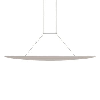 Pendant lamps, Voyage Linear pendant, silver, White