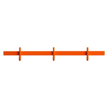 String Furniture Barra con ganci appendiabiti Relief, piccola, 41 cm, arancione