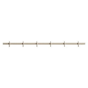 String Furniture Barra con ganci appendiabiti Relief, media, 82 cm, beige