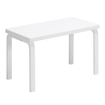 Artek Aalto bench 153B, solid seat, white
