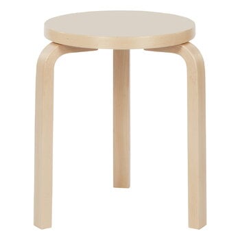 Artek Aalto stool 60, mushroom linoleum - birch