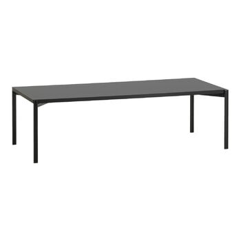 Couchtische, Kiki Tisch, niedrig, 140 × 60 cm, Schwarz - schwarzes Laminat, Schwarz