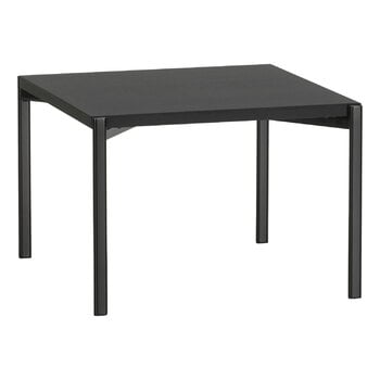 Tables d’appoint et bouts de canapé, Table basse Kiki, 60 x 60 cm, noir - linoléum noir, Noir