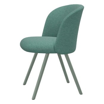 Dining chairs, Mikado side chair, mint - Dumet pale blue/emerald, Green