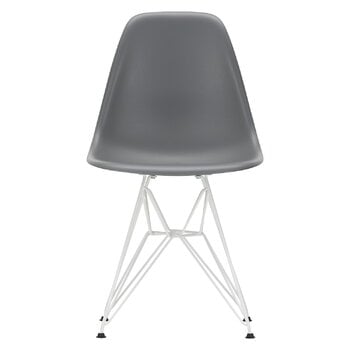 Vitra Eames DSR Stuhl, granitgrau – weiß