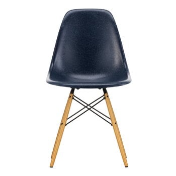 Vitra Eames DSW stol, fiberglas, navy blue - lönn