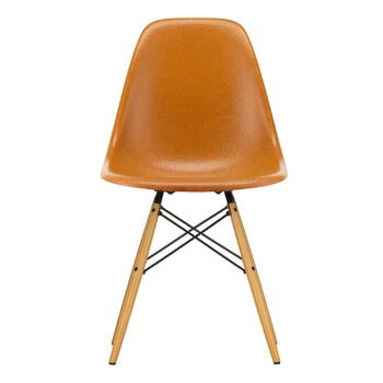 Vitra Eames DSW stol, fiberglas, mörk ockra - lönn