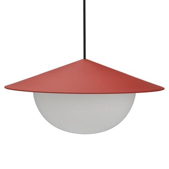 AGO Alley pendant, integrated LED, large, brick red