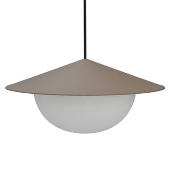 AGO Alley pendant, integrated LED, large, mud grey
