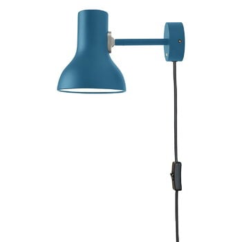 Wandleuchten, Type 75 Mini Wandleuchte mit Kabel, M. Howell Ed., Heidelbeerbla, Blau