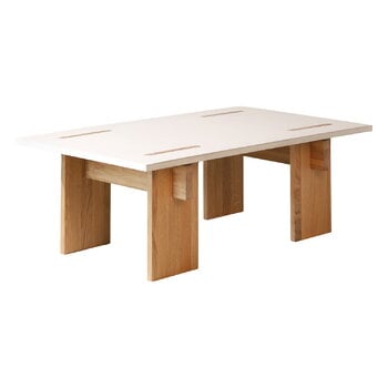 Coffee tables, Arnold coffee table, light concrete - light oak, Gray