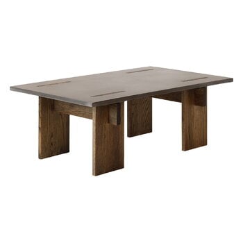 Coffee tables, Arnold coffee table, dark concrete - dark oak, Gray