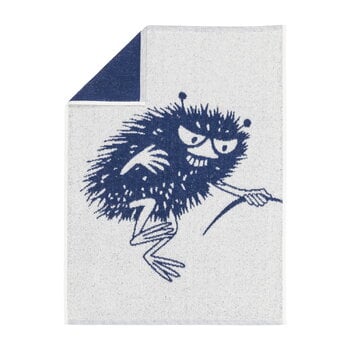 Hand towels & washcloths, Moomin hand towel, 50 x 70 cm, Stinky, off-white, White