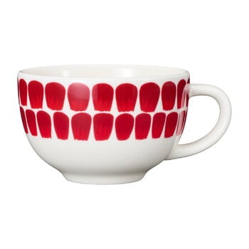 Becher und Tassen, 24h Tuokio Tasse, 0,26 l, rot, Weiß