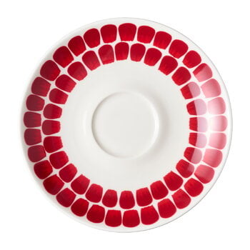 Assiettes, Sous-tasse 24h Tuokio, 17 cm, rouge, Blanc